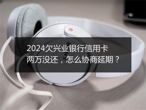 2024欠兴业银行信用卡两万没还，怎么协商延期？