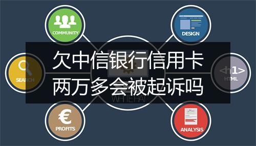 欠中信银行信用卡两万多会被起诉吗