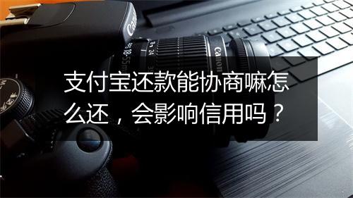 支付宝还款能协商嘛怎么还，会影响信用吗？