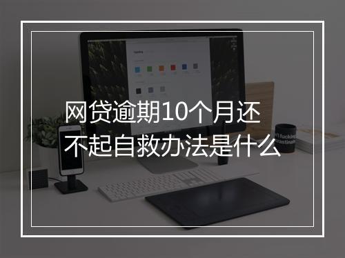 网贷逾期10个月还不起自救办法是什么