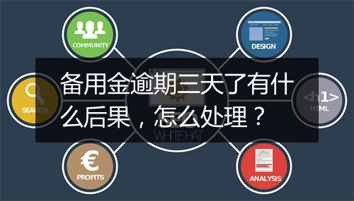 备用金逾期三天了有什么后果，怎么处理？