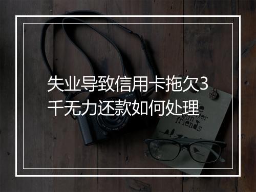 失业导致信用卡拖欠3千无力还款如何处理