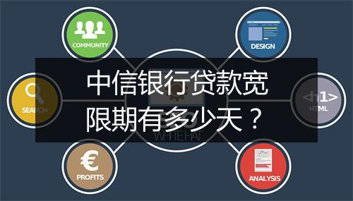 中信银行贷款宽限期有多少天？