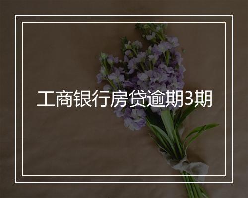 工商银行房贷逾期3期