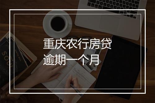 重庆农行房贷逾期一个月