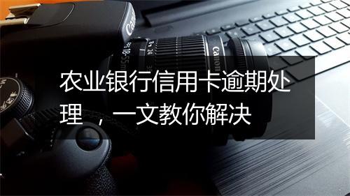 农业银行信用卡逾期处理 ，一文教你解决