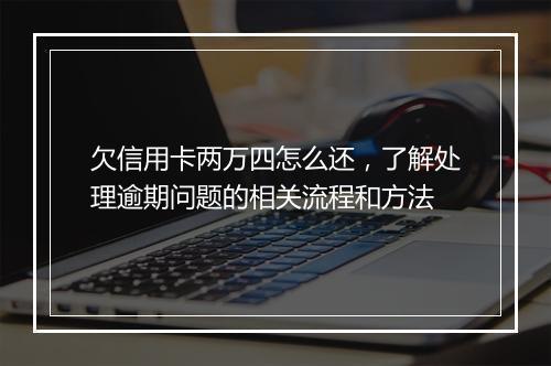欠信用卡两万四怎么还，了解处理逾期问题的相关流程和方法