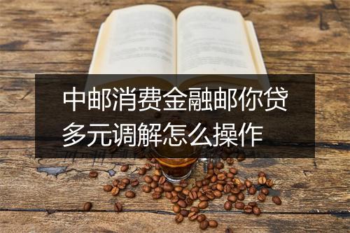 中邮消费金融邮你贷多元调解怎么操作
