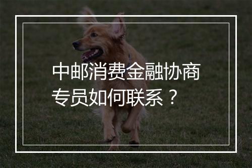 中邮消费金融协商专员如何联系？