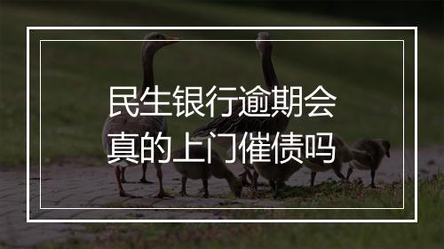 民生银行逾期会真的上门催债吗