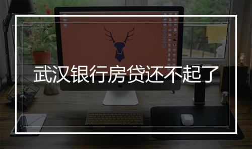 武汉银行房贷还不起了