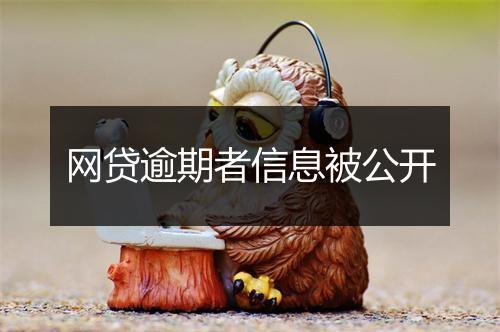 网贷逾期者信息被公开