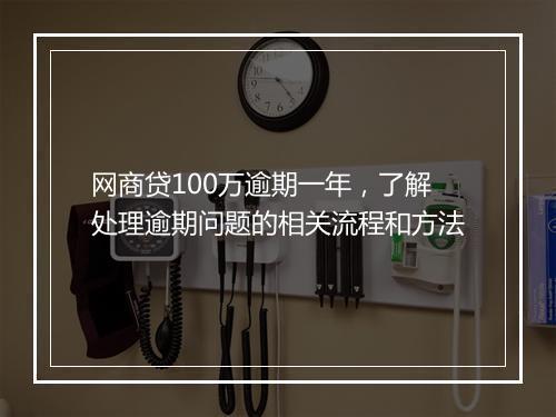 网商贷100万逾期一年，了解处理逾期问题的相关流程和方法