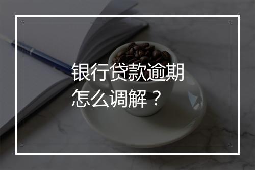 银行贷款逾期怎么调解？