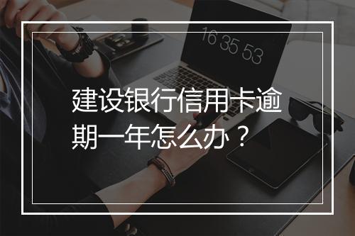 建设银行信用卡逾期一年怎么办？