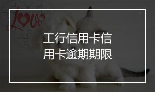 工行信用卡信用卡逾期期限