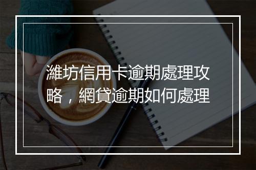 濰坊信用卡逾期處理攻略，網貸逾期如何處理