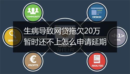 生病导致网贷拖欠20万暂时还不上怎么申请延期