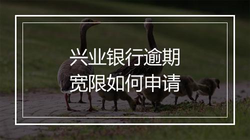 兴业银行逾期宽限如何申请