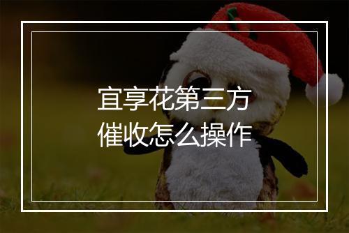 宜享花第三方催收怎么操作