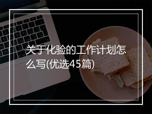 关于化验的工作计划怎么写(优选45篇)