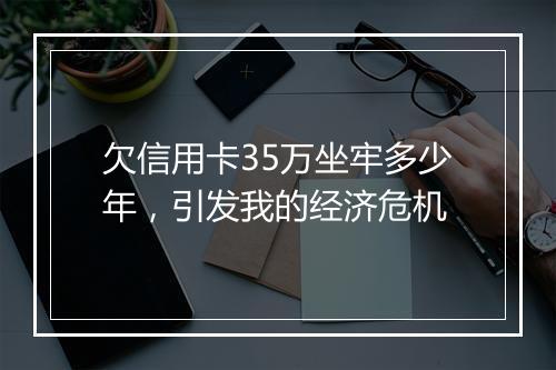 欠信用卡35万坐牢多少年，引发我的经济危机