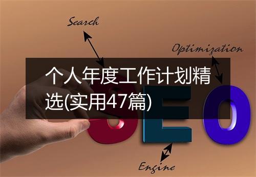 个人年度工作计划精选(实用47篇)