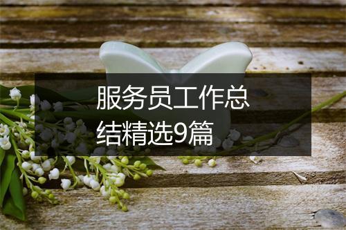 服务员工作总结精选9篇