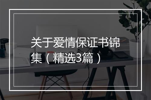 关于爱情保证书锦集（精选3篇）