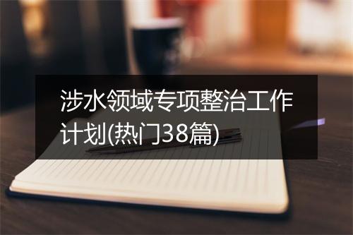 涉水领域专项整治工作计划(热门38篇)