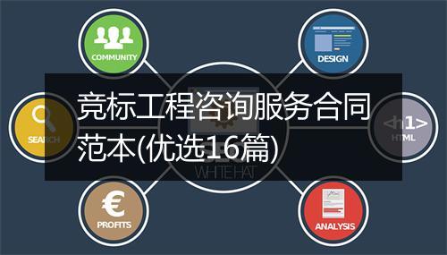 竞标工程咨询服务合同范本(优选16篇)