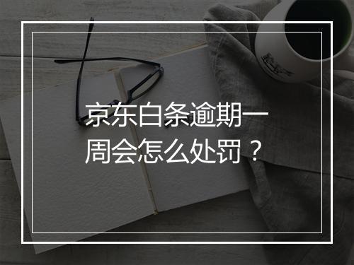 京东白条逾期一周会怎么处罚？