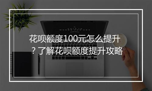 花呗额度100元怎么提升？了解花呗额度提升攻略