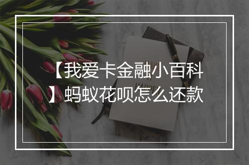 【我爱卡金融小百科】蚂蚁花呗怎么还款
