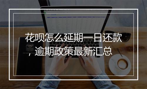花呗怎么延期一日还款，逾期政策最新汇总
