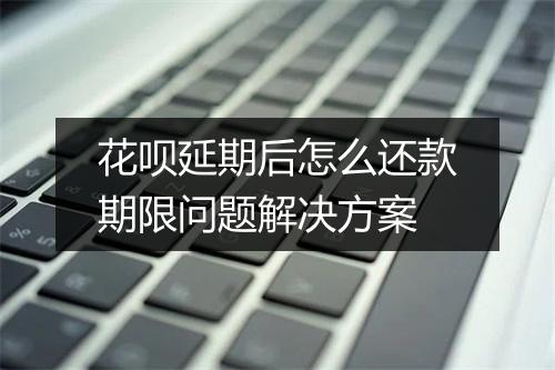 花呗延期后怎么还款期限问题解决方案