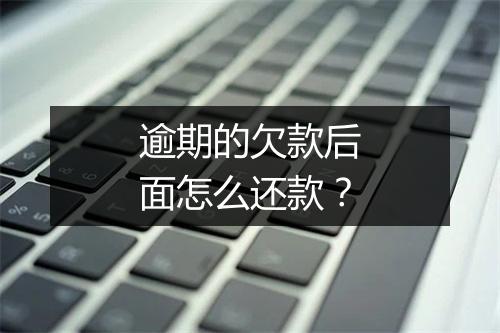 逾期的欠款后面怎么还款？