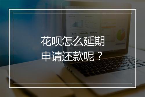 花呗怎么延期申请还款呢？