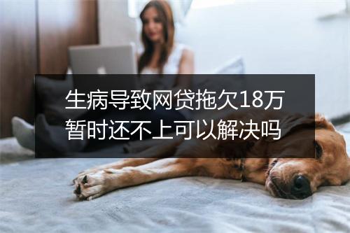 生病导致网贷拖欠18万暂时还不上可以解决吗