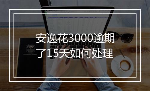 安逸花3000逾期了15天如何处理
