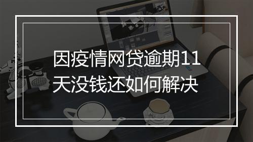 因疫情网贷逾期11天没钱还如何解决