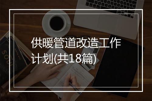 供暖管道改造工作计划(共18篇)