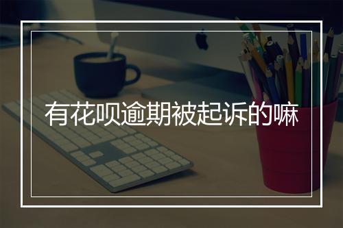 有花呗逾期被起诉的嘛