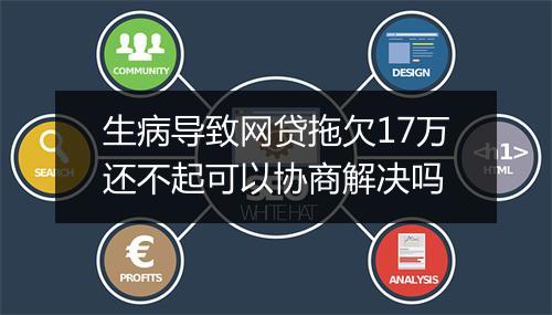 生病导致网贷拖欠17万还不起可以协商解决吗