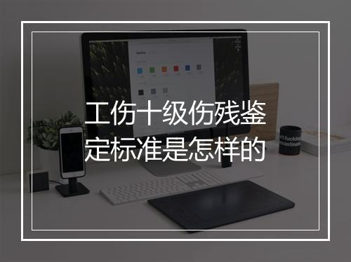 工伤十级伤残鉴定标准是怎样的