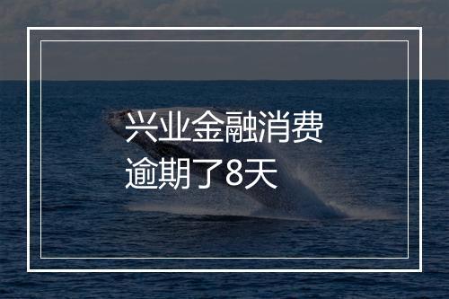 兴业金融消费逾期了8天