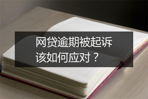 网贷逾期被起诉该如何应对？