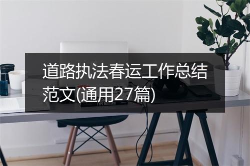 道路执法春运工作总结范文(通用27篇)