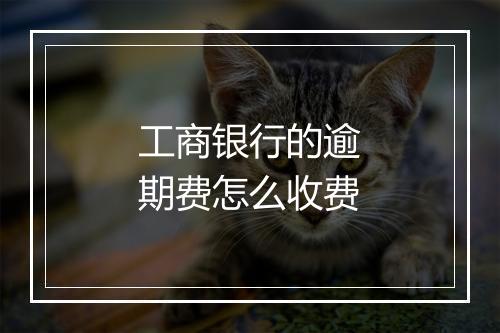 工商银行的逾期费怎么收费