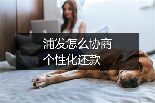 浦发怎么协商个性化还款